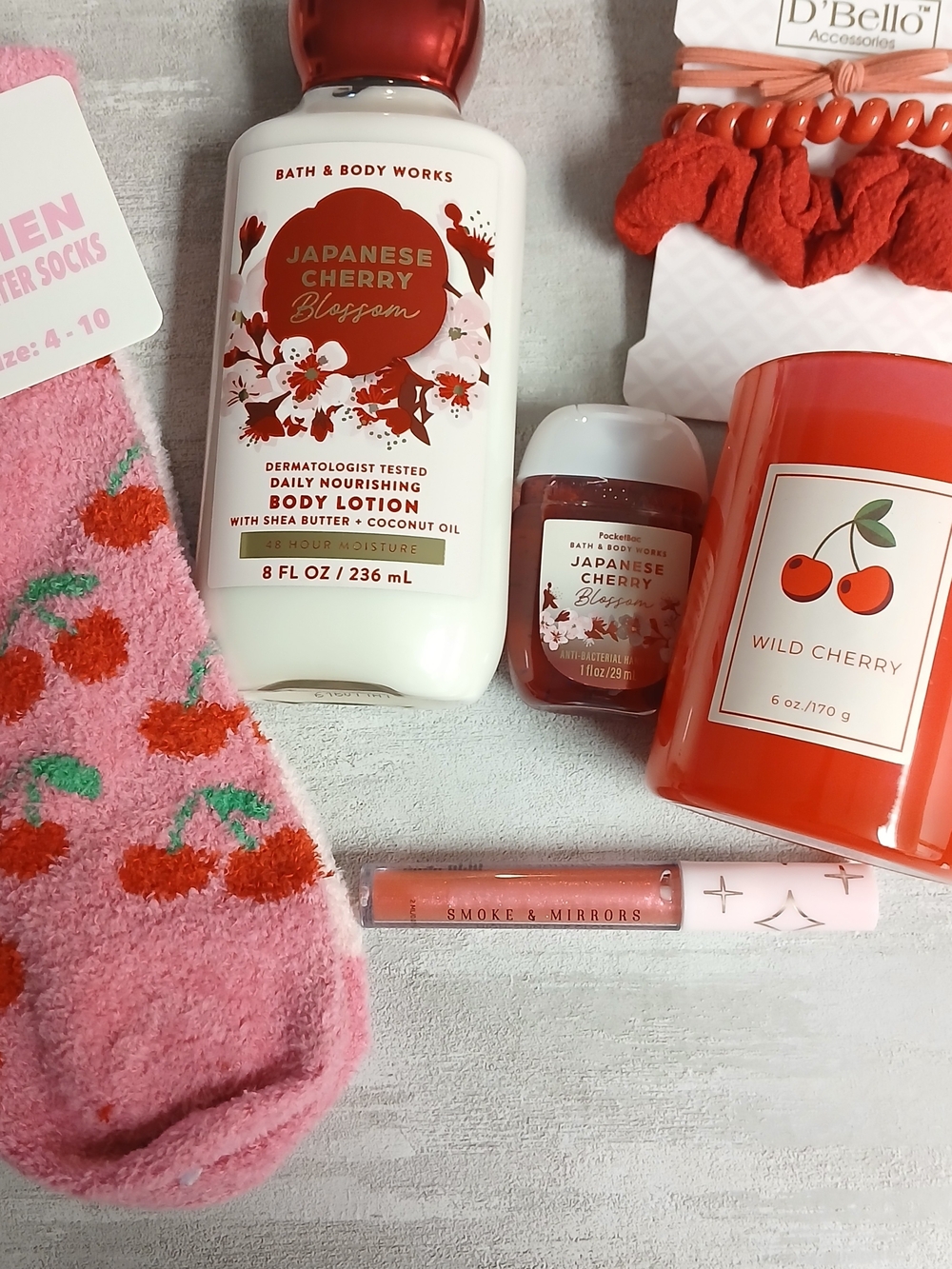 Bath & Body Works Cherry Scent Bundle